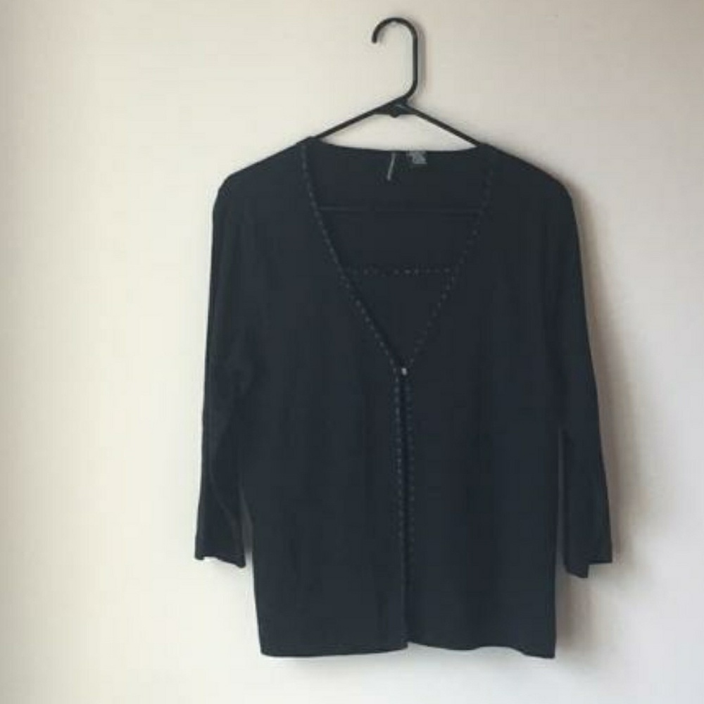 Jason Maxwell Black Sweater Top